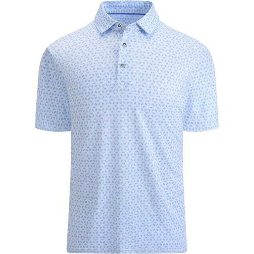 Golf Shirts for Men Dry Fit Performance Short Sleeve Print Moisture Wicking